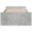 Vidaxl Bed Frame With Drawers Concrete Grey-249539263