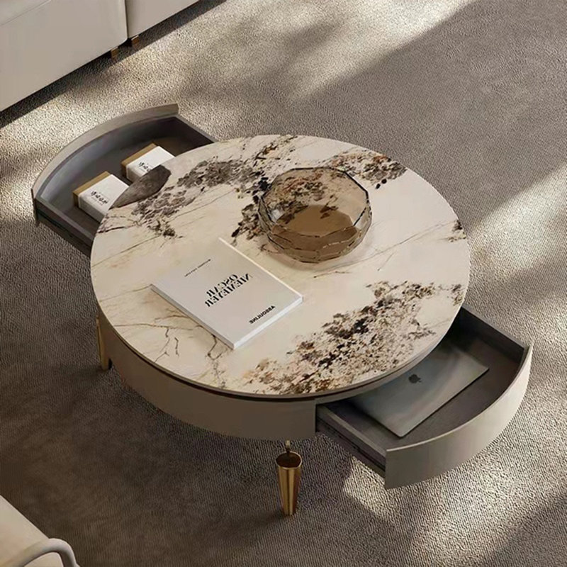 Table basse luxueuse et raffinée, Doré
