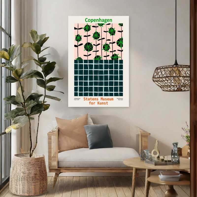 Contemporary Art Abstract Bold Classic Architecture Art, 48" H x 32" W