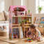Maison de poupée en bois pour enfants avec accessoires de mobilier pour anniversaire et Noël