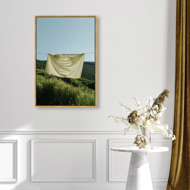 Floating Cotton I Print by Oliver Gal, 55"H x 37"W, Gold Floater Frame