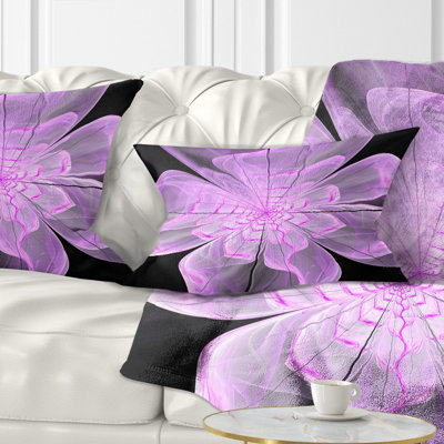 Coussin lombaire en fleur d’art numérique floral luxueux
