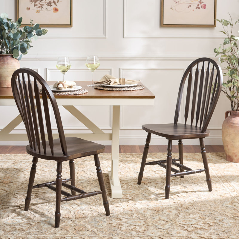 Chaises de salle à manger Fazel, Noyer foncé