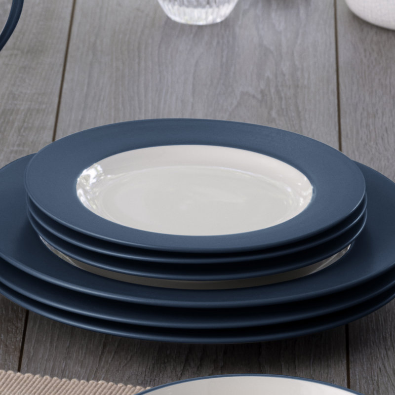Noritake Colorwave Rim Dinner Plates, 11", Blue