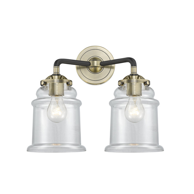 Alexandira 2 - Light Dimmable Vanity Light, Black Antique Brass, Incandescent , Clear