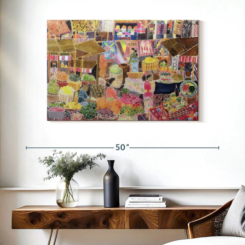 Ubud Market Bali, 26" H x 39" W