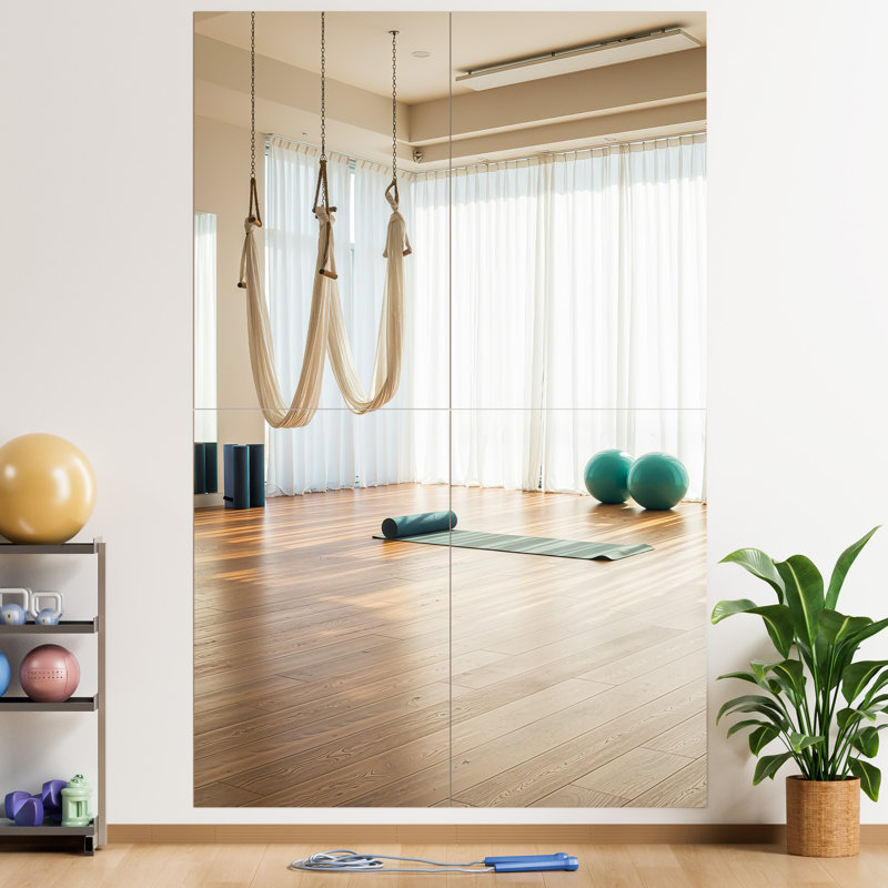 Miroir de salle de bain sans cadre rectangulaire en métal sans cadre, 19,7 po x 27,5 po