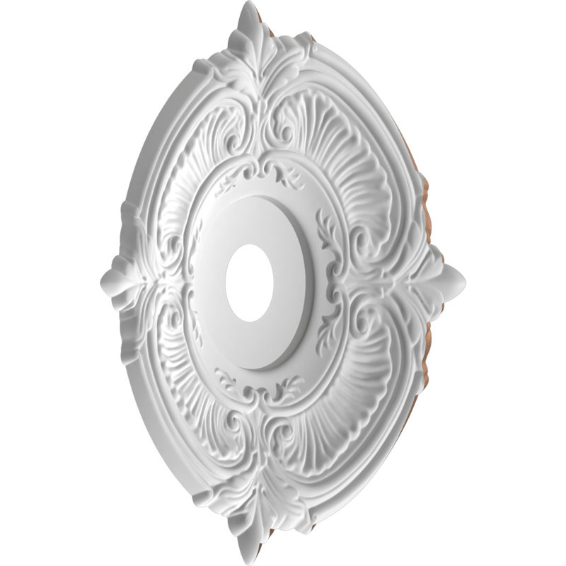 Attica Thermoformed PVC Ceiling Medallion, 22" H x 22" W x 1" D, Aged Copper