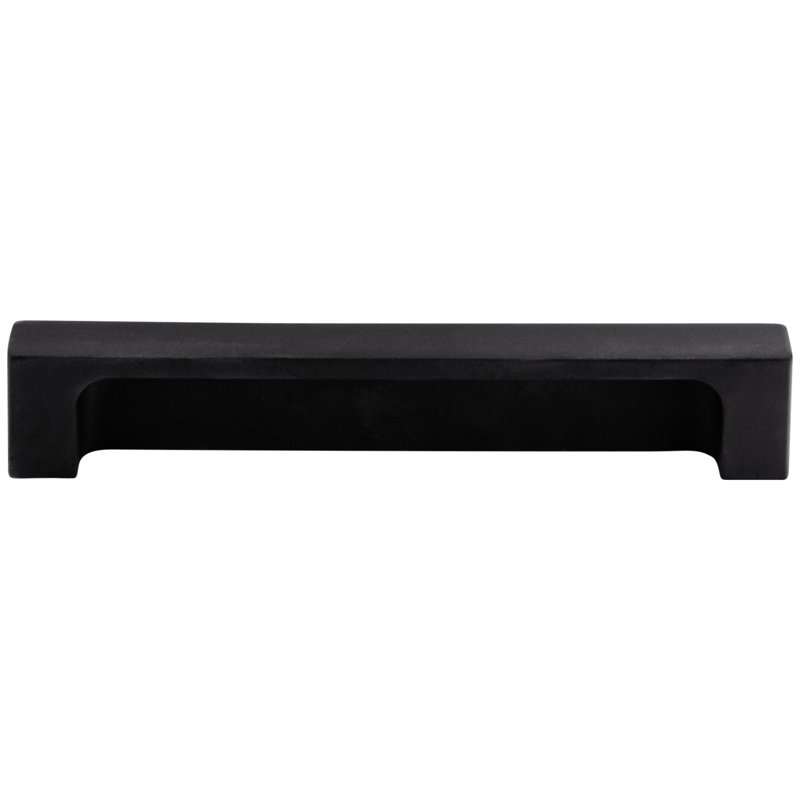 Modern Metro Finger Pull, Flat Black, 5" Center to Center