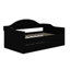 Lit de jour rembourré capitonné de luxe avec couchette et ports USB et Type-C de luxe-969614665