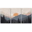 "Sun Mountain Landscape" Tranquil Orange Sunset Layered Hills-94433959-94433961-119461095