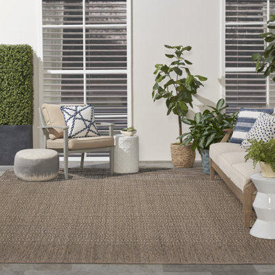 Tapis d'extérieur brun Tulum