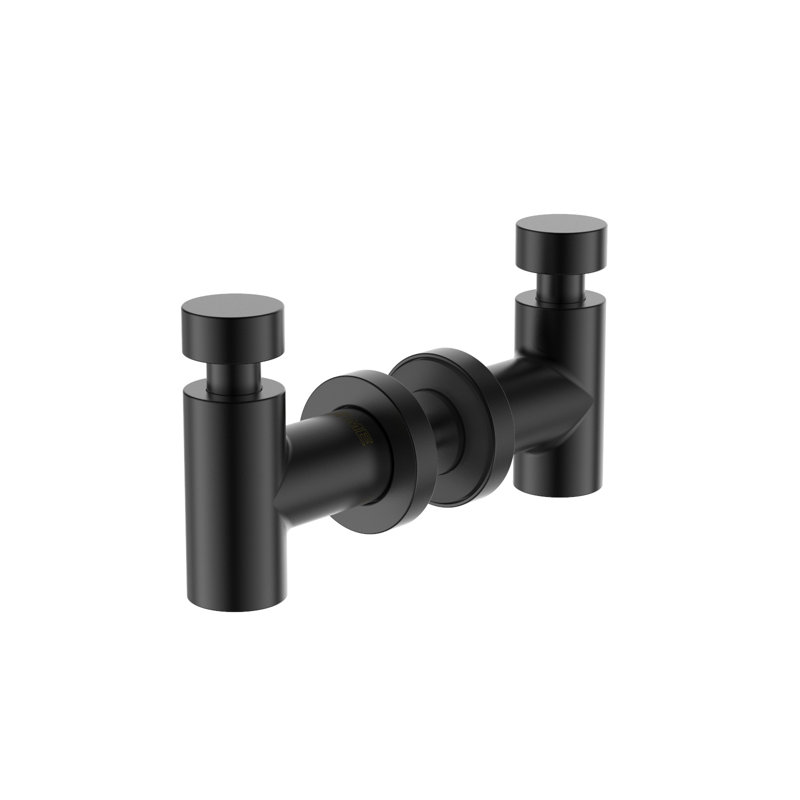 Symmetria Through-Glass Double Wall Mounted Robe Hook