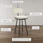 Tabouret de bar et de comptoir pivotant Latitude Run Amadita-1192928425-1191881049