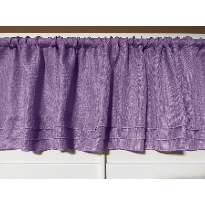 Piaf Tailored Window Valance, Light Purple