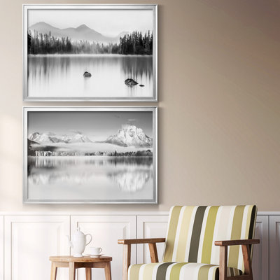 " Mountain Reflection " 2 - Pieces
