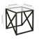 Calix Glass Top End Table