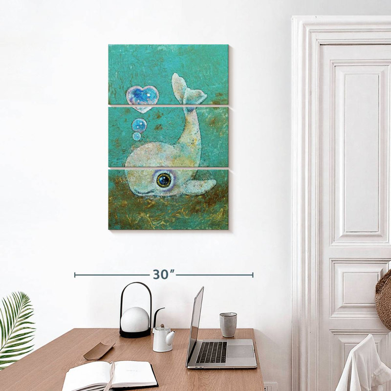 Brampt Baby Whale, 32" H x 20" W