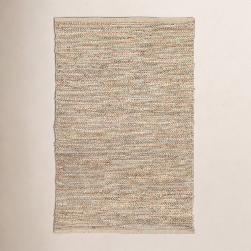 Liza Hand-Woven 100% Jute Natural Area Rug, Rectangle 2' x 3'