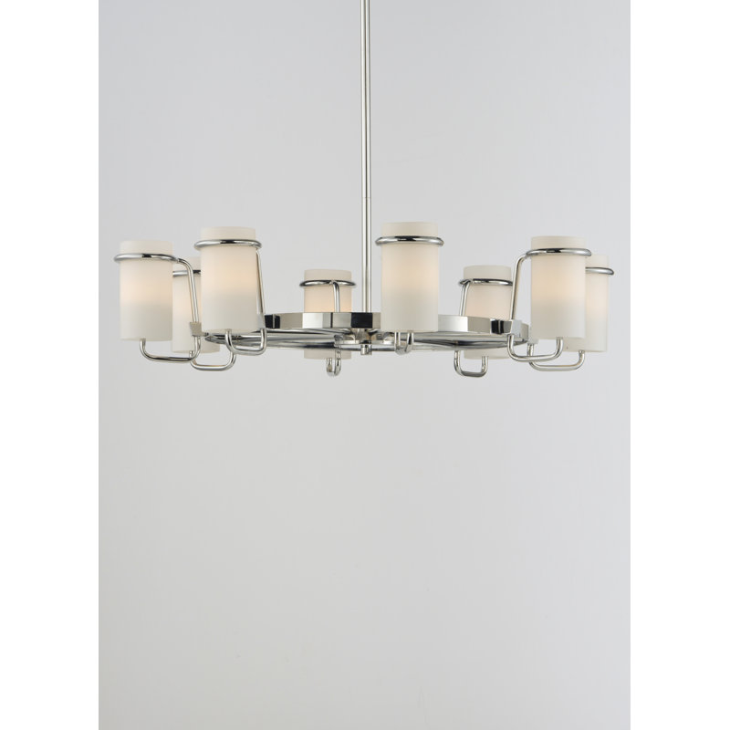 Gowins 8 - Light Dimmable Wagon Wheel Chandelier