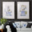 «Sketchy Bath I», ensemble de 2 peintures-130973105-130973106