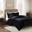 Ensemble d'édredon en fausse fourrure pour très grand lit King Cal-119068680-119068682