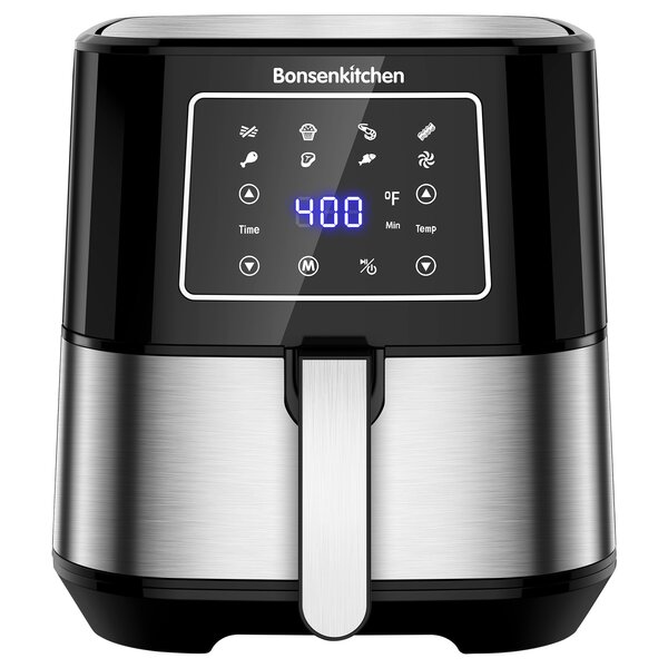 Clearance Sale!!! Bonsenkitchen Air Fryer, 6L Air Fryer Oven with 8 Pre-Set  Functions, One-Touch Digital Screen, Shake Remind, Nonstick Basket, 1700W,  TV & Home Appliances, Kitchen Appliances, Fryers on Carousell