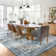 Elegant Oriental Machine Washable Rug with Rubber Anti-Slip Backing Ideal for Living Room, Dining Room, Bedroom, Office & Playroom