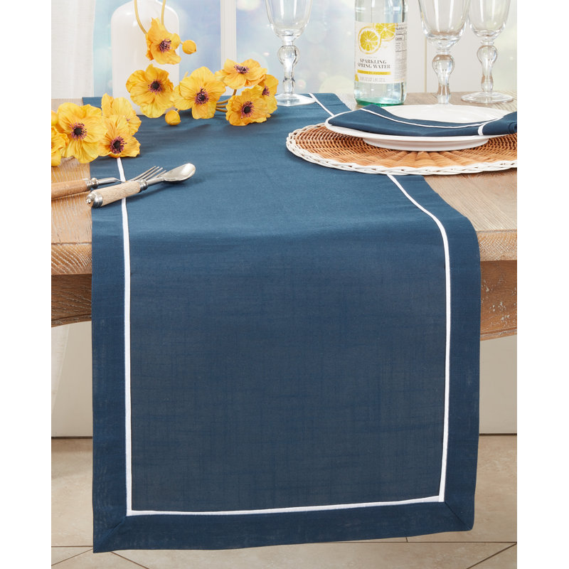Chemin de table Classic, Bleu marine