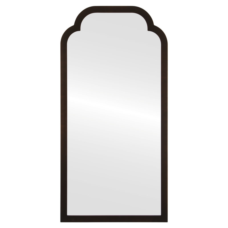Miroir pleine grandeur encadré, Bronze huilé