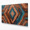 Art mural sur toile noir à motif de chevrons du sud-ouest 221