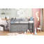 Lit mezzanine en bois massif avec bureau gris-1968830142-1968830136