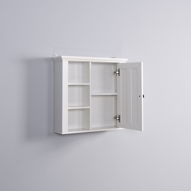 Bathroom Wooden Wall Cabinet With A Door