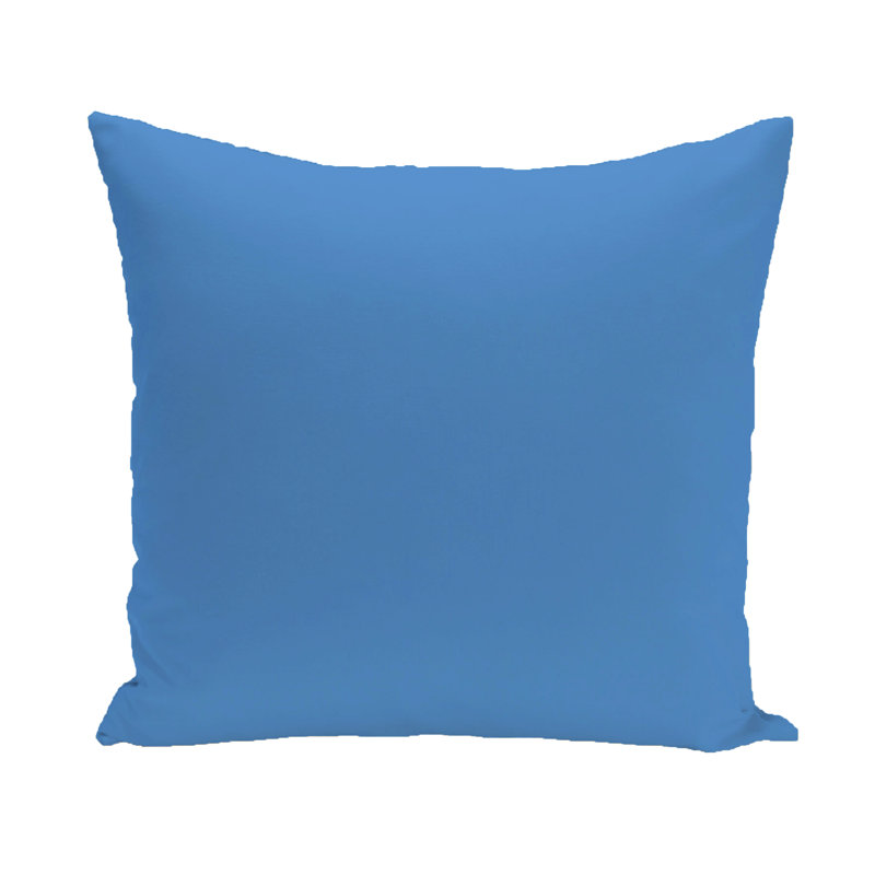Reversible Throw Pillow, 18" H x 18" W, Omar Blue