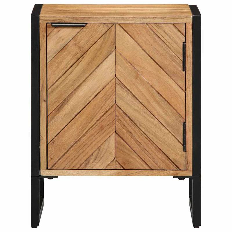 40cm W Metal Bedside Table