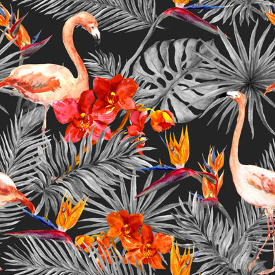 Flamant rose - photographie sur toile tendue