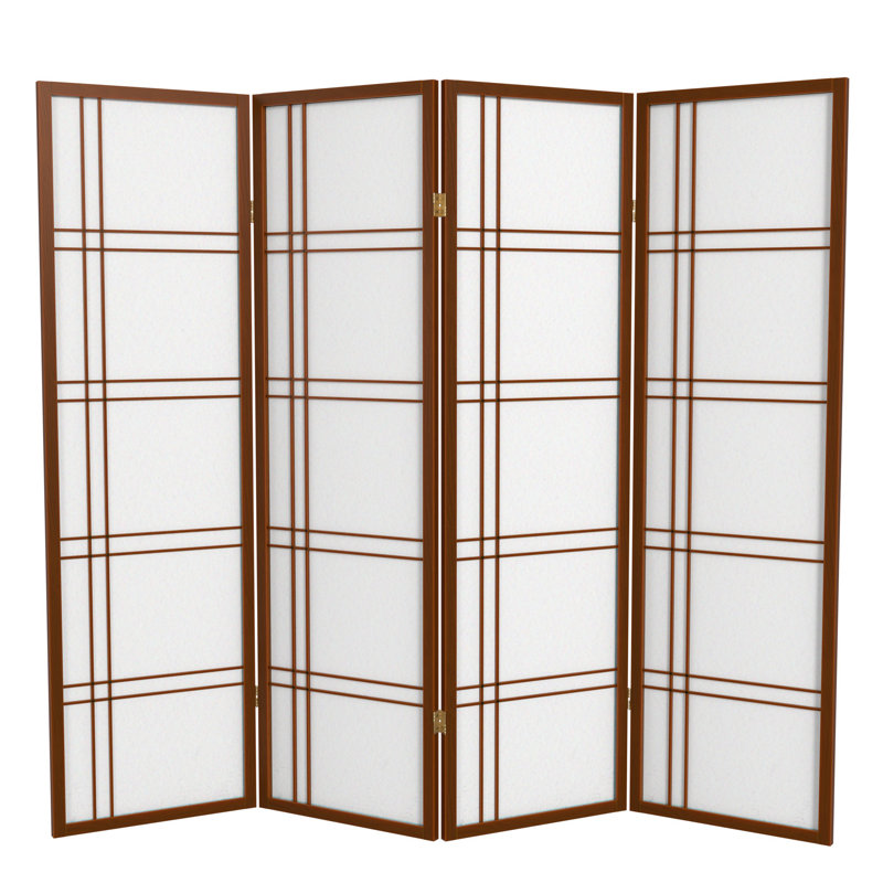 Cloison pliante Keitez, 4, Noyer