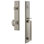 Carré Handleset with Single Cylinder Deadbolt and Grande Victorian Door Knob and Rosette