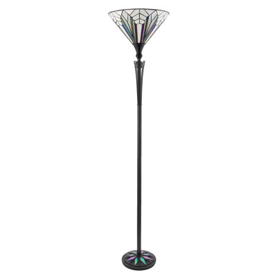 Feroz 175.5cm Black Torchiere Floor Lamp