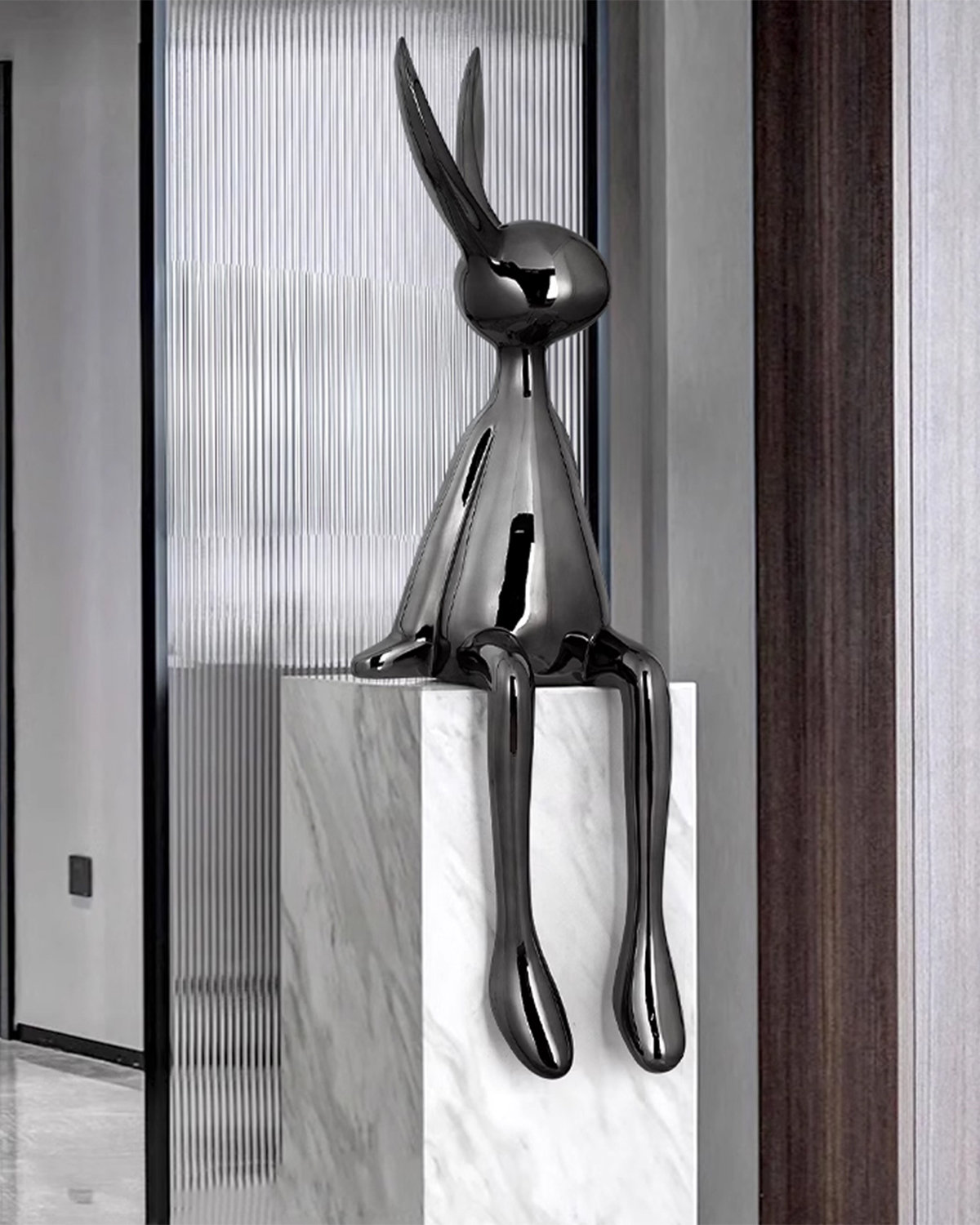 Wrought Studio Luxury-Style Electroplated Resin Rabbit Decorative Piece ...
