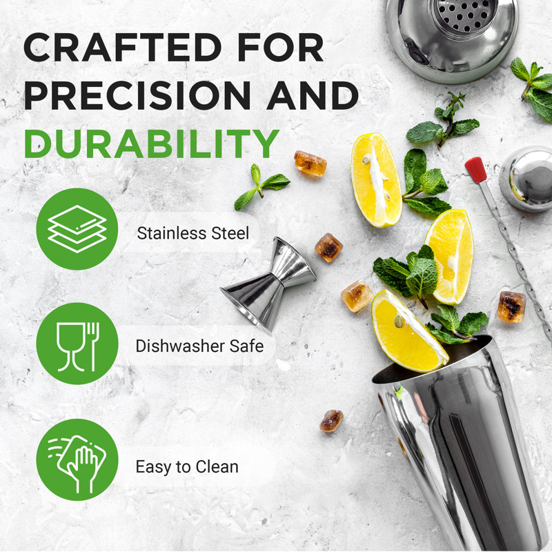 Ensemble d'outils de bar en acier inoxydable