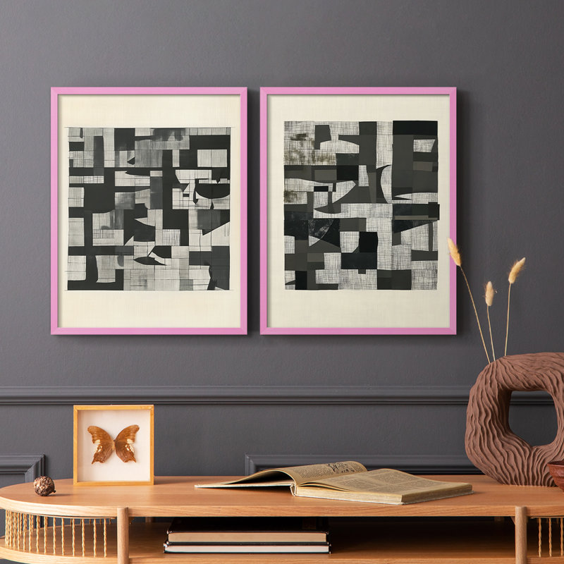 Série ABSTRACT DCCDXC - reproduction encadrée de qualité supérieure - prête à être accrochée - aucun clou requis - aucun clou requis