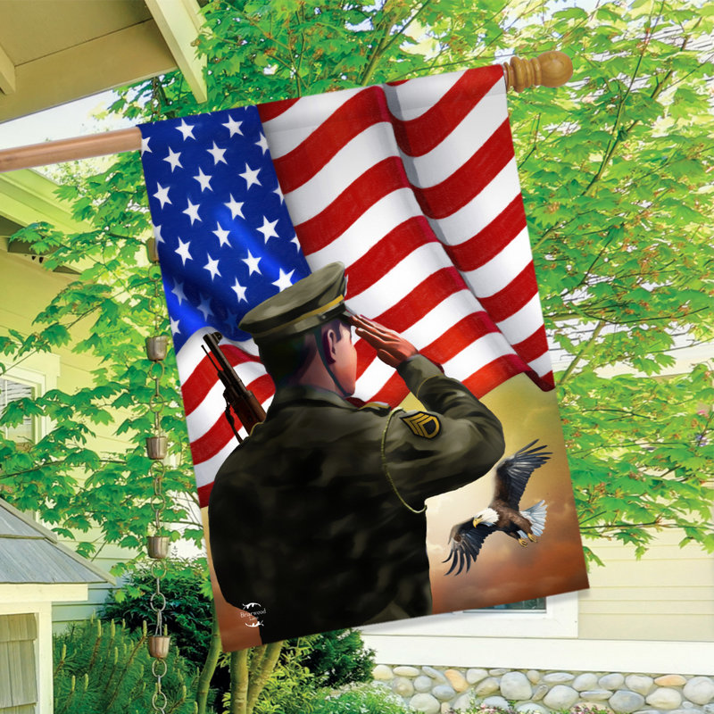 Drapeau «Saluant Soldier House»