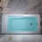 54" x 30" Alcove Acrylic Soaking Bathtub with Drain & Overflow, 5 Finish Options-107077823-107077818