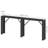 Extra Long Console Table Farmhouse Behind Couch Sofa Partner, Industrial Style with Metal Accents and Triangular Supports-588760184-588760189
