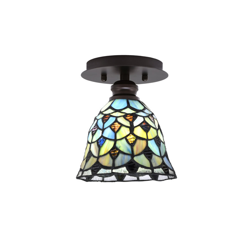 Plafonnier semi-encastré avec lumière blanche 7 po Edge, Nickel brossé