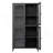 Classic Metal Storage Cabinet Display Cabinet With 4 Glass Doors 4 Shelves Cabinet  Bookcase Side Cabinet For Home Office Living Room Kitchen Hallway