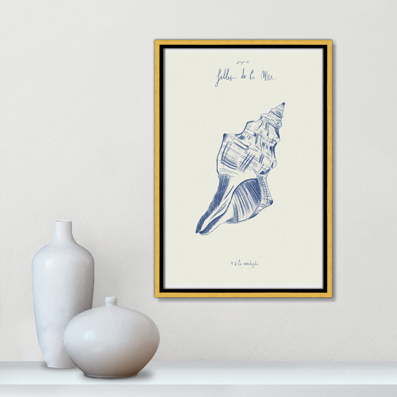 «Filles de la mer II» par Mora, H 19,5 po x l 13,5 po, Flotteur doré