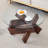 Round Coffee Tables with Tempered Glass Top Center Table-1799498015