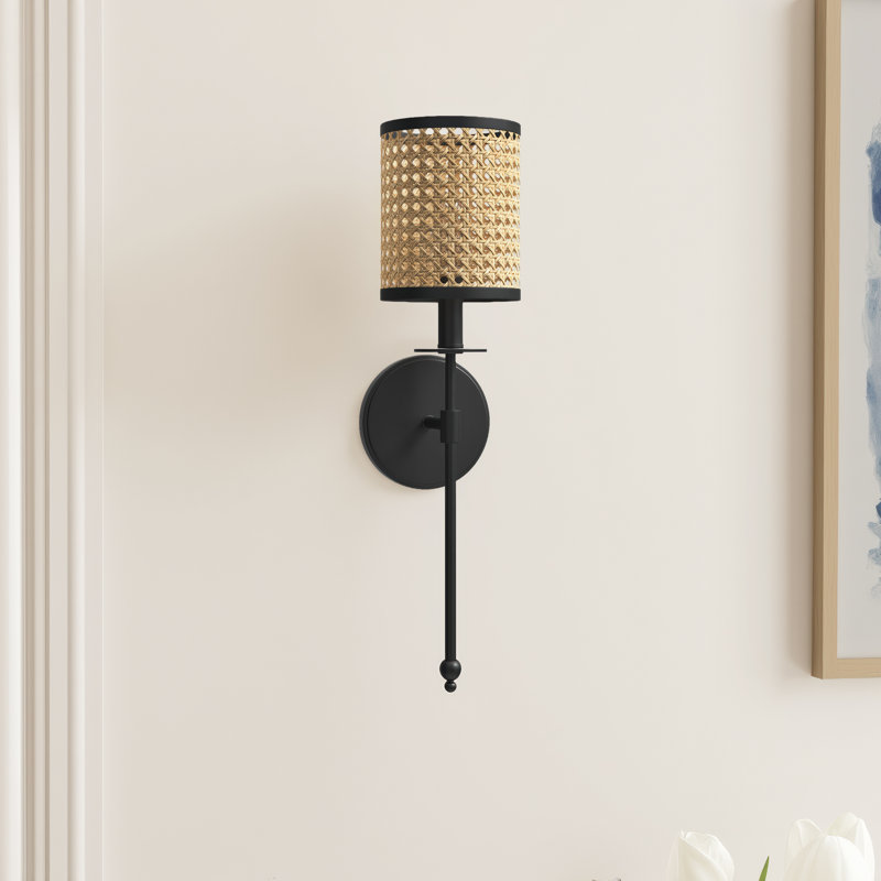 Drax 1-Light Wall Sconce In Matte Black